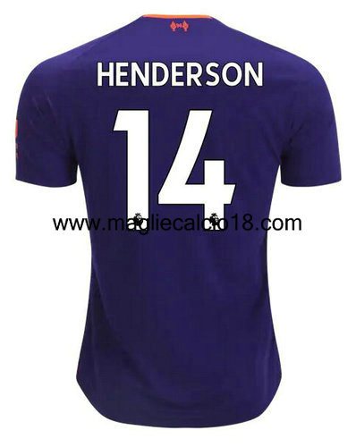 seconda divisa maglia Henderson liverpool 2018-2019