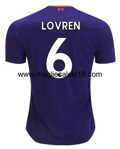 seconda divisa maglia Lovren liverpool 2018-2019