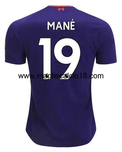 seconda divisa maglia Mane liverpool 2018-2019