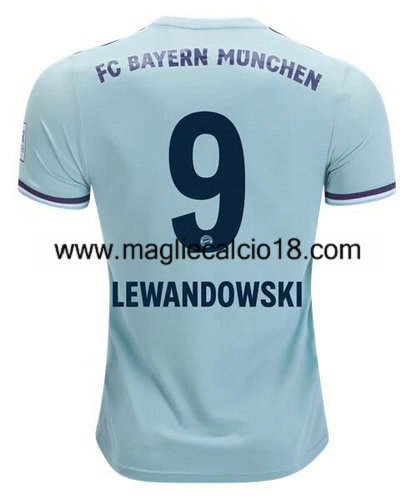seconda divisa maglia bayern munich Lewandowski 2018-2019