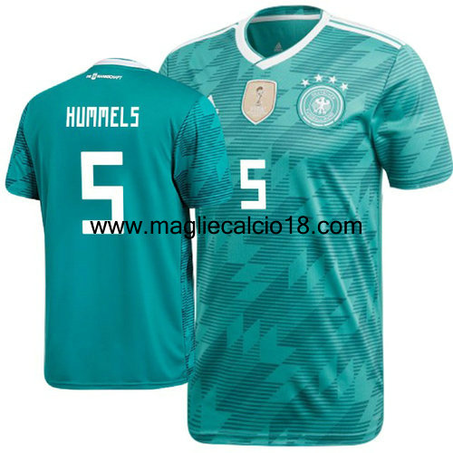 seconda divisa maglia germania hummels 2018-2018