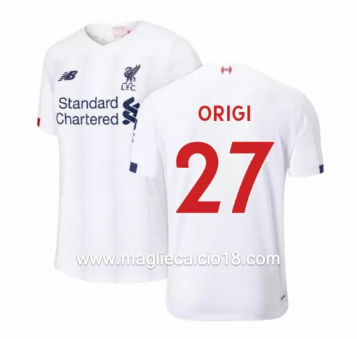 Seconda divisa maglia liverpool Origi 2019-2020