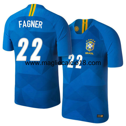 seconda divisa maglia nazionale brasile Fagner 2018/2019
