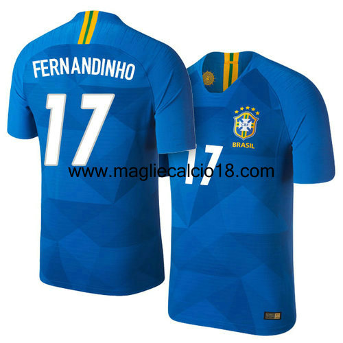 seconda divisa maglia nazionale brasile Fernandinho 2018/2019