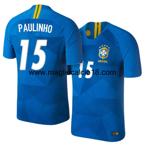 seconda divisa maglia nazionale brasile Paulinho 2018/2019