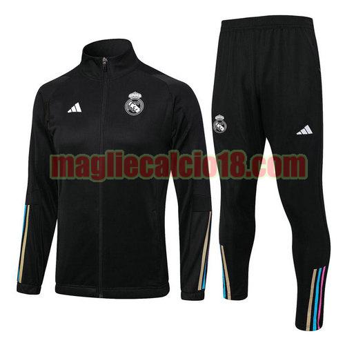 set sportivo da calcio real madrid 2023-2024 nero 231027