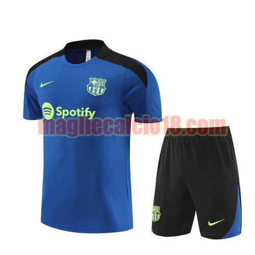 training maglie calcio barcellona 2024-2025 blu acceso completo
