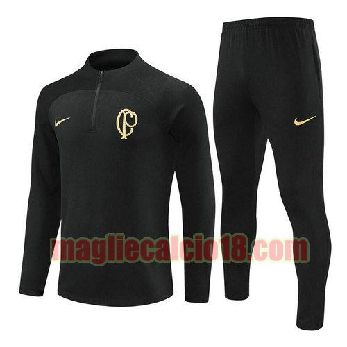 tuta con mezza zip corinthians 2023-2024 nero