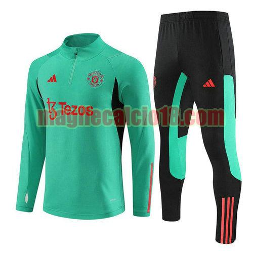 tuta da calcio manchester united 2023-2024 verde z29
