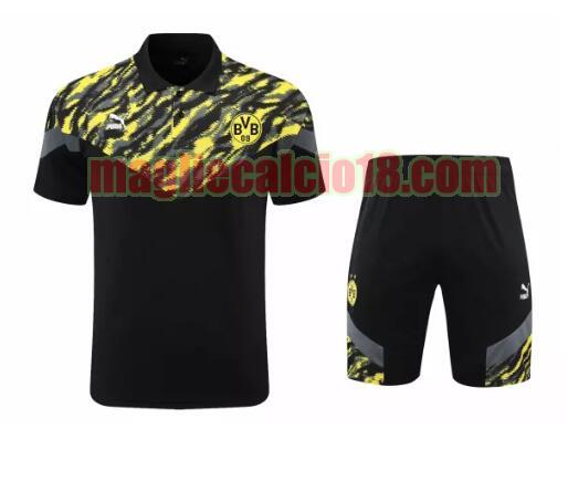 tuta polo borussia dortmund 2021-2022 nero