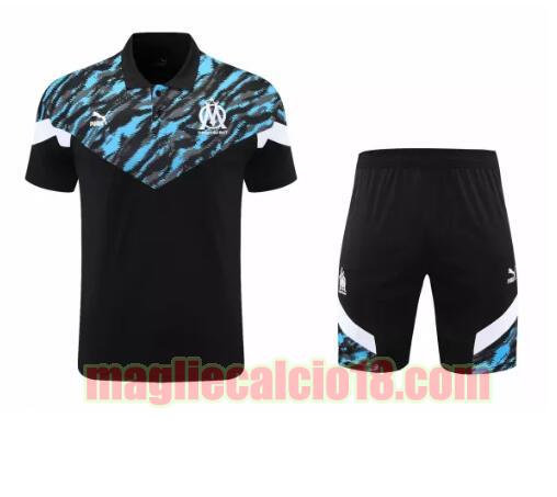 tuta polo olympique marsiglia 2021-2022 nero