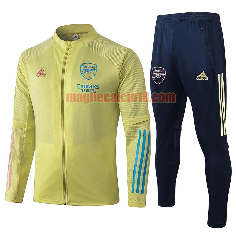 tuta sportiva arsenal 2020-2021 giallo vendita