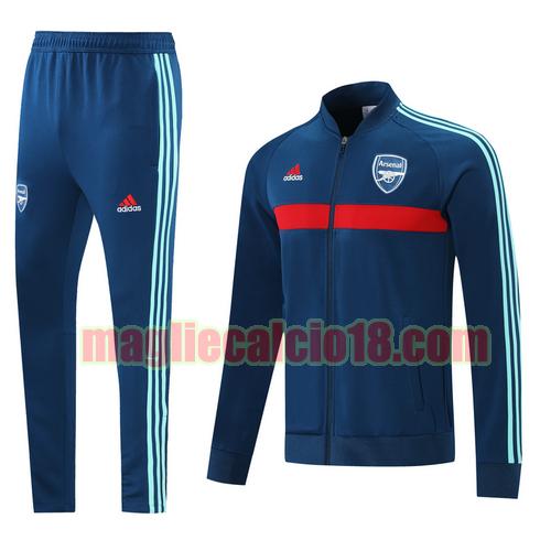 tuta sportiva arsenal 2022 blu bicolore classico