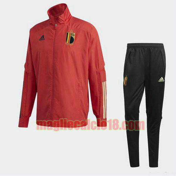 tuta sportiva belgio 2020-2021 rosso completo