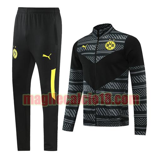 tuta sportiva borussia dortmund 2022-2023 nero e grigio