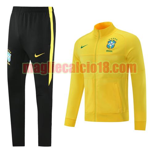 tuta sportiva brasile 2022 giallo