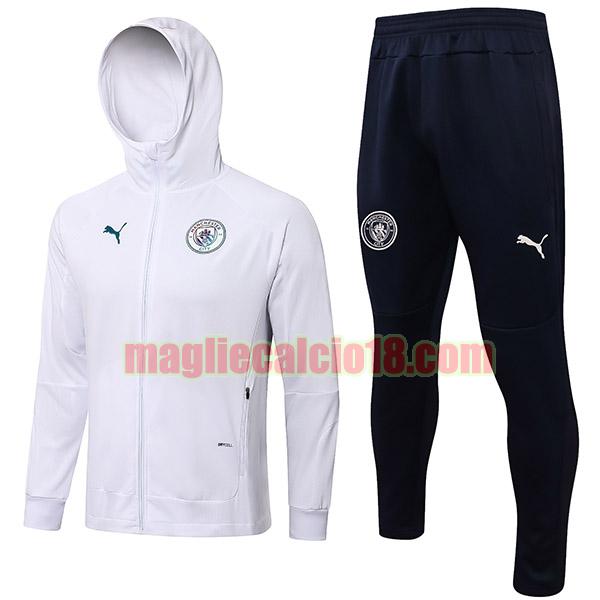 tuta sportiva con cappuccio poco prezzo manchester city 2021-2022 cerniera completa