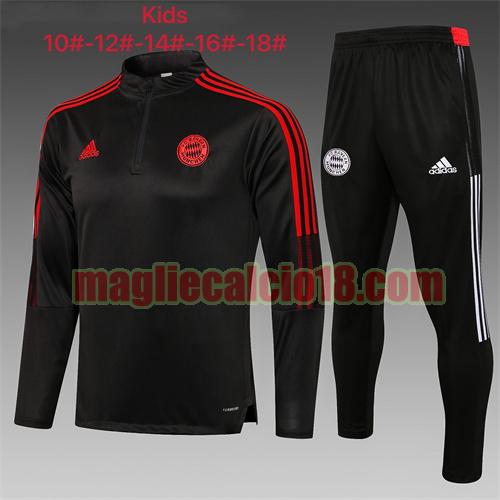 tuta sportiva con mezza cerniera a poco prezzo bayern munich 2021-2022 bambino grigio scuro