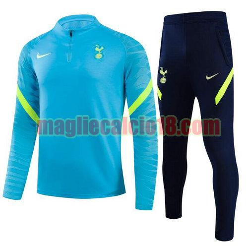 tuta sportiva con mezza cerniera tottenham hotspur 2021-2022 (lago blu) a poco prezzo