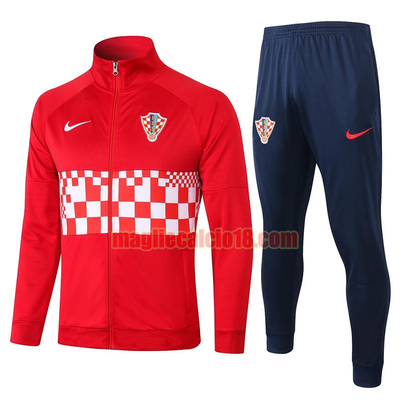 tuta sportiva croazia 2020-2021 rosso vendita