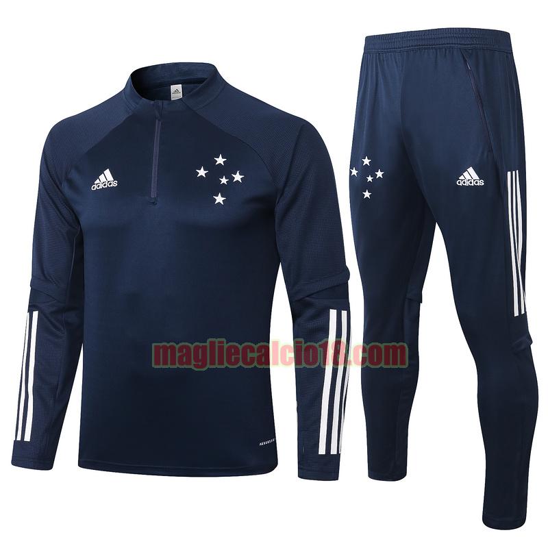 tuta sportiva cruzeiro 2020-2021 blu reale