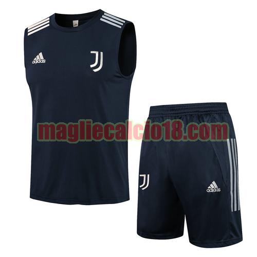 tuta sportiva gilet juventus 2021-2022 blu reale