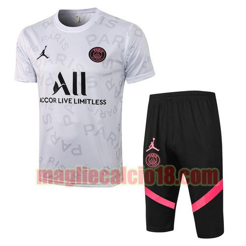 tuta sportiva gilet paris saint germain 2021-2022 bianca manica cort