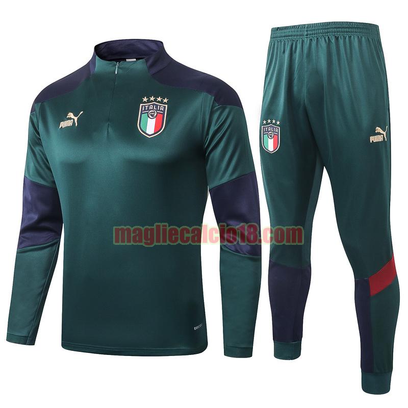 tuta sportiva italia 2020-2021 verde