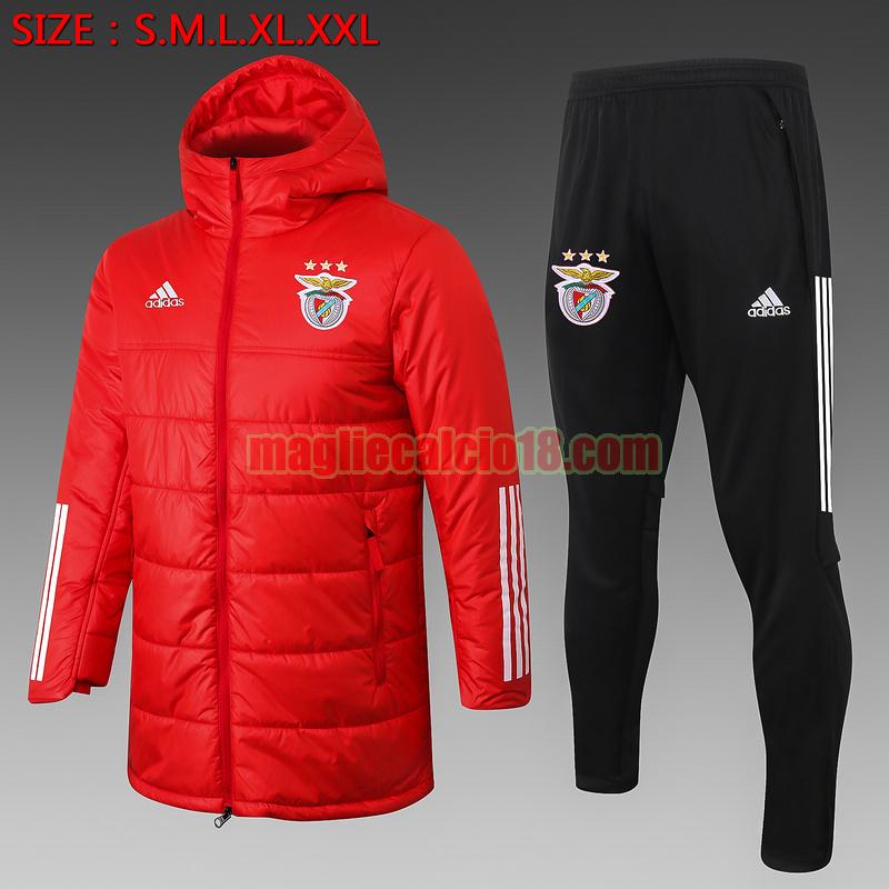 tuta sportiva piumino benfica 2020-2021 rosso