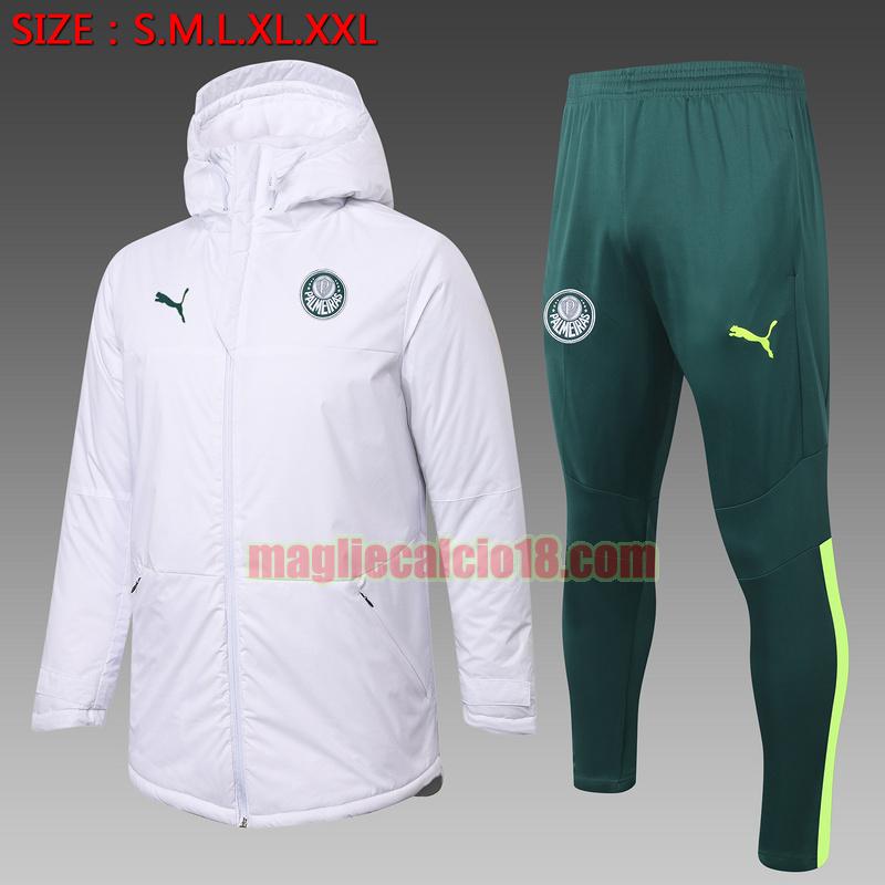 tuta sportiva piumino palmeiras 2020-2021 bianco