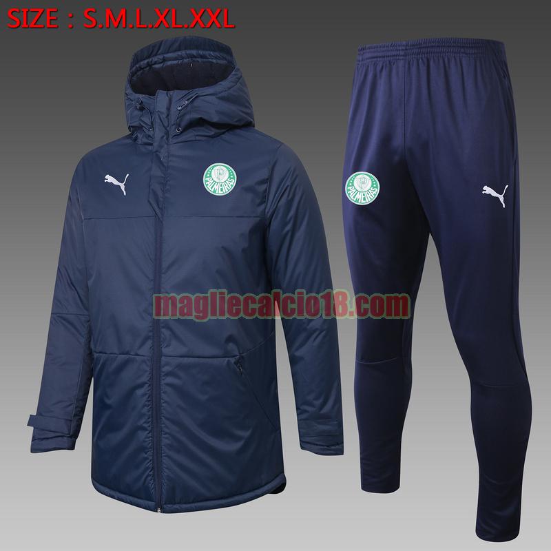 tuta sportiva piumino palmeiras 2020-2021 blu reale