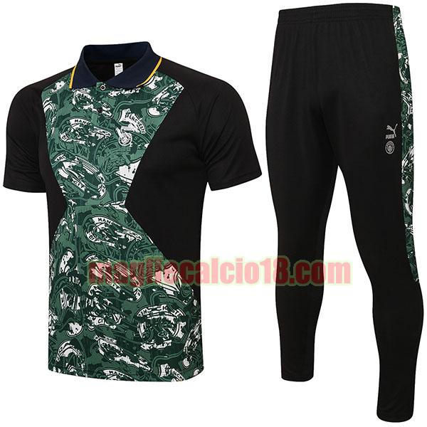 tuta sportiva polo poco prezzo manchester city 2021-2022 verde
