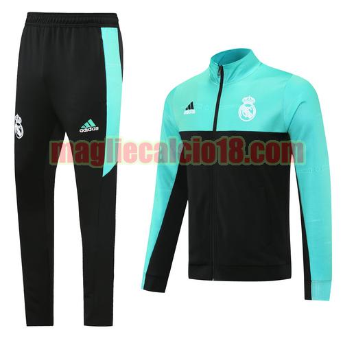 tuta sportiva real madrid 2022 nero verde