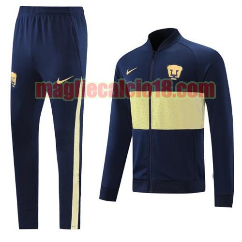 tuta sportiva scollo alto tigres uanl 2021-22 blu reale