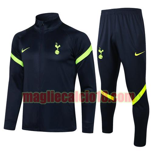 tuta sportiva tottenham hotspur 2021-2022 blu reale cerniera lunga