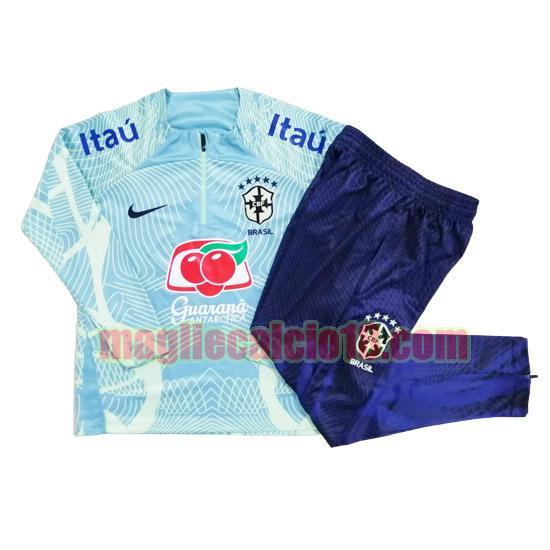 tute calcio brasile 2023-2024 bambino azzurro20231038 a poco prezzo