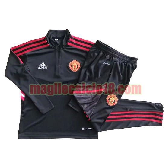 tute calcio manchester united 2023-2024 bambino nero20231052 a poco prezzo