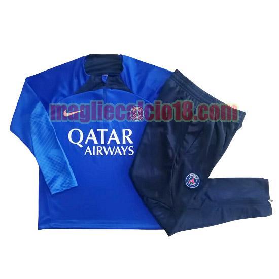 tute calcio paris saint germain 2023-2024 bambino blu20231063 a poco prezzo