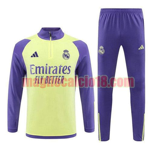 tute calcio real madrid 2024 giallo viola