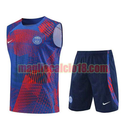 vest maglie paris saint germain 2023-24 blu rosso