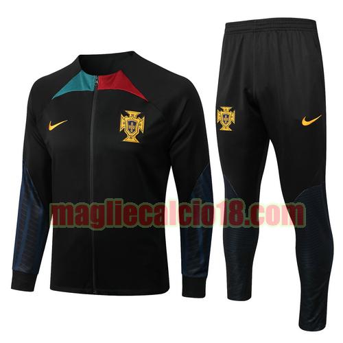 veste + pantalon portogallo 2022-2023 training nero