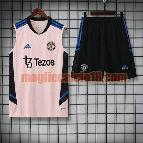 vests calcio manchester united 2023 completo rosa a poco prezzo