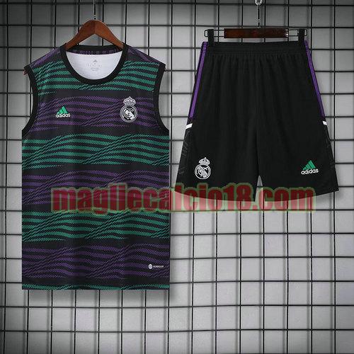 vests calcio real madrid 2023 completo verde viola a poco prezzo